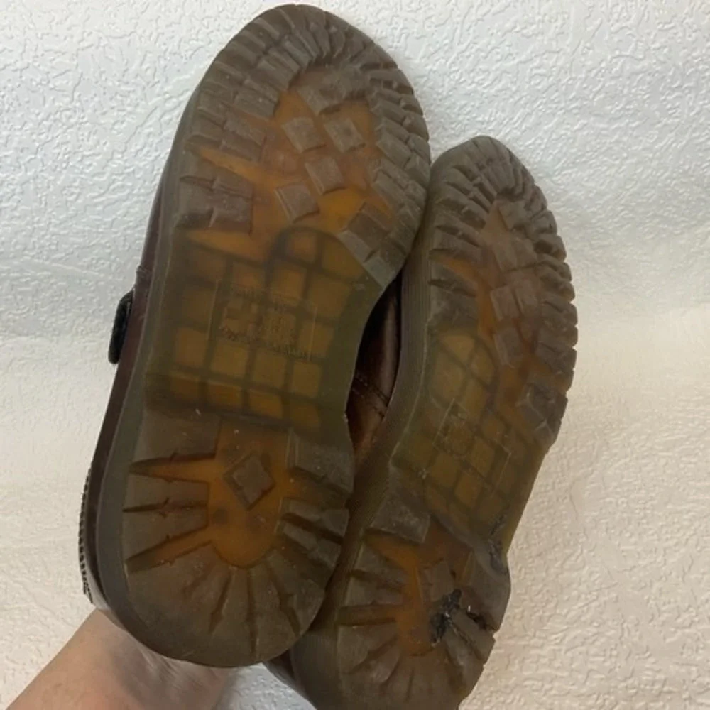 Vintage Dr. Martens 8314 Brown Monk Strap‎ Chunky Shoes Men 11M China Leather